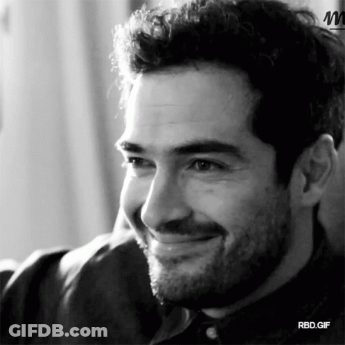 Man With Mustache Saying Yes Girl GIF