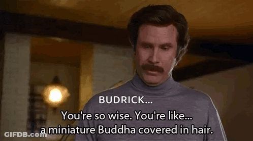 Man With Mustache Saying You're So Wise GIF