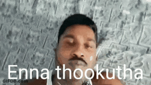 Man With Mustache Says Enna Thookutta GIF