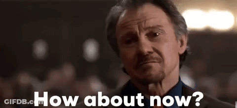 Man With Mustache Says How About Now GIF