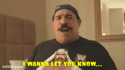 Man With Mustache Says I Wanna Let You Know GIF