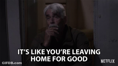 Man With Mustache Says Leaving Home For Good On Netflix GIF