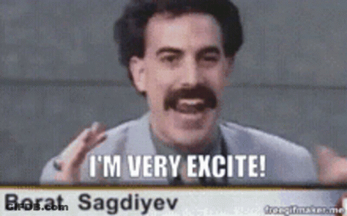 Man With Mustache Says Moty Is Approaching Very Excite GIF