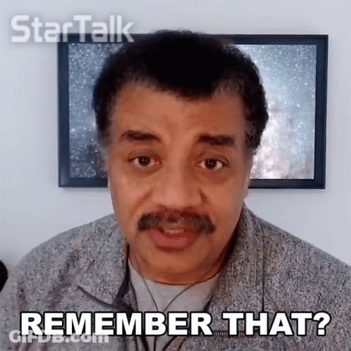 Man With Mustache Says Remember That In Front Of Framed Picture GIF