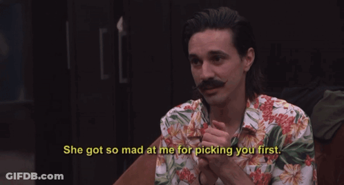 Man With Mustache Says She Got So Mad At Me GIF