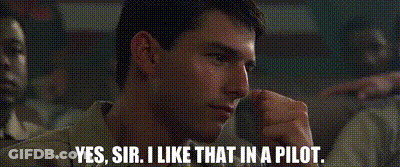 Man With Mustache Says Yes Sir I Like That In A Pilot GIF