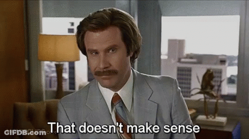 Man With Mustache Sitting By Window Says That Doesnt Make Sense GIF