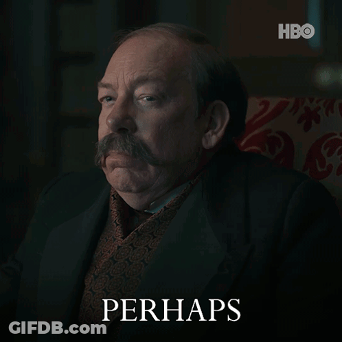 Man With Mustache Sitting In Chair GIF