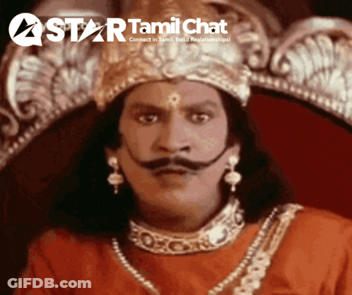 Man With Mustache Sitting On Throne GIF