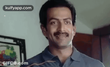 Man With Mustache Smiling GIF