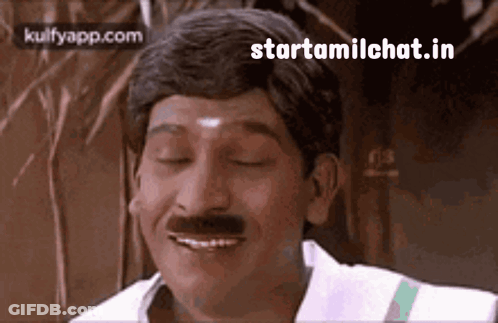 Man With Mustache Smiling GIF