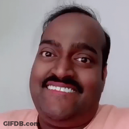 Man With Mustache Smiling GIF