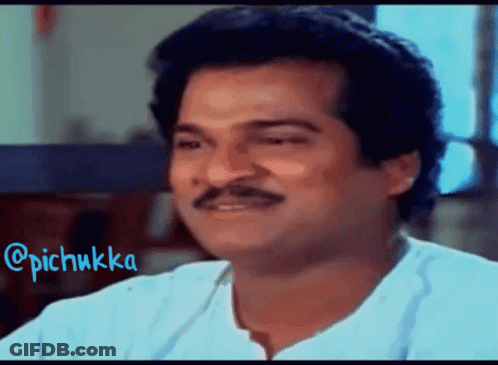 Man With Mustache Smiling Pichukka GIF