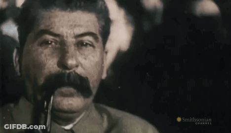 Man With Mustache Speaking Into Microphone GIF