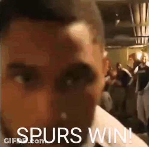 Man With Mustache Standing In Crowd GIF