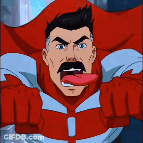 Man With Mustache Sticking Tongue Out GIF
