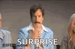 Man With Mustache Surprised GIF