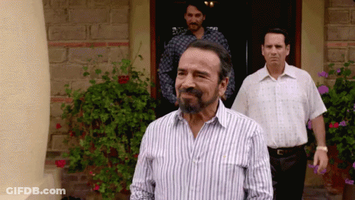 Man With Mustache Talking About Eyes Everywhere GIF