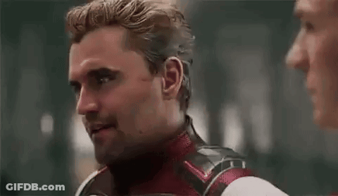 Man With Mustache Talking To Another Man GIF