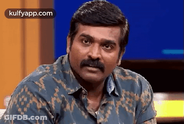 Man With Mustache Watching TV GIF