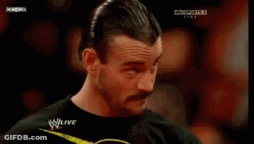Man With Mustache Watching Wrestling On Sky Sports Live GIF