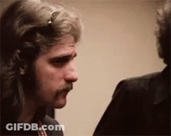 Man With Mustache Wearing Headphones GIF