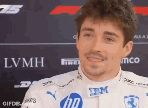 Man With Mustache Wearing HP Shirt GIF