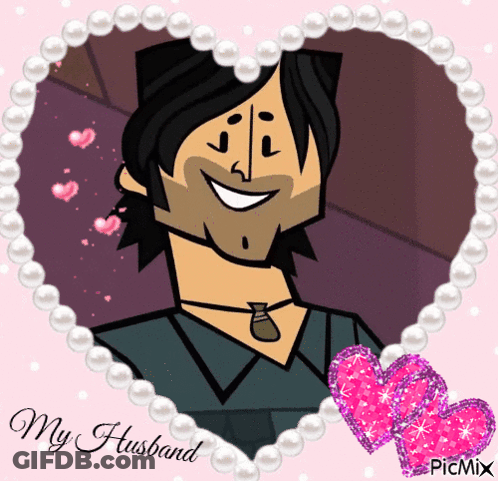 Man With My Husband Written GIF
