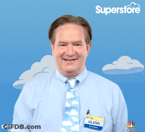 Man With Name Tag Glenn Giving Thumbs Up GIF