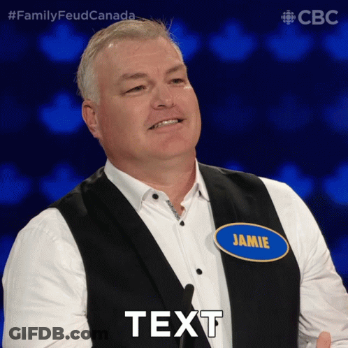 Man With Name Tag Saying Jamie GIF