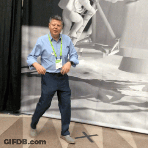 Man With NC Lanyard GIF