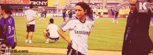 Man With Neck Tattoo In White Jersey With Black Collar GIF