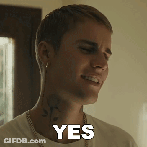 Man With Neck Tattoo Saying Yes GIF