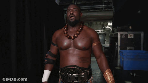 Man With Necklace And Belt GIF