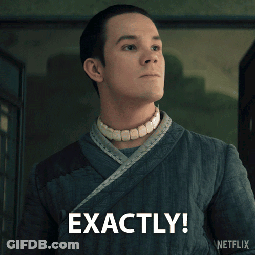 Man With Necklace Saying Exactly On Netflix Ad GIF