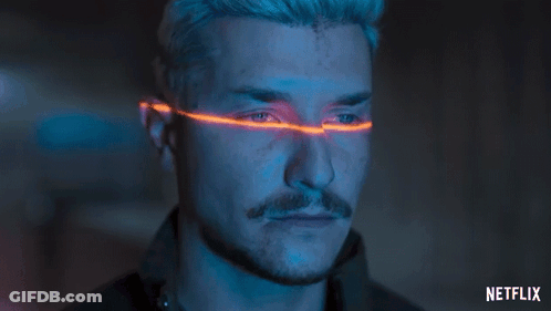 Man With Netflix Logo GIF