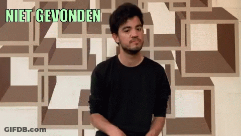 Man With Niet Gevonden GIF