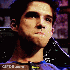 Man With Nope On Shirt GIF