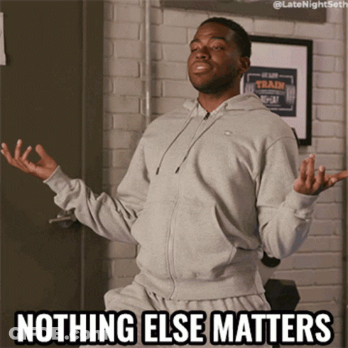 Man With Nothing Else Matters Shirt GIF