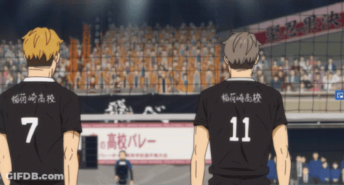 Man With Number 11 Next To Another Man GIF