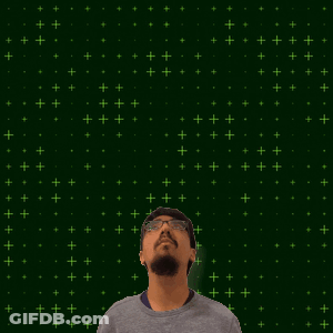 Man With Number 7 On Green Background GIF