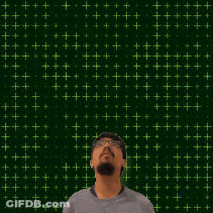 Man With Number 9 On Green Background GIF