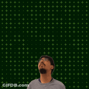 Man With Numbers 20 And 4 On Green Background GIF