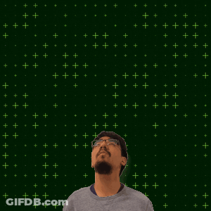 Man With Numbers 3 And 10 On Green Background GIF