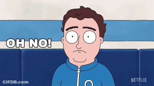 Man With Oh No Text GIF