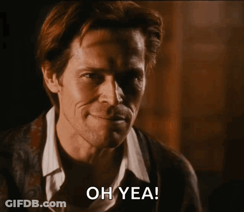 Man With Oh Yea On Face GIF