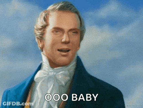 Man With Ooo Baby Written On Face GIF