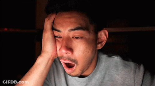 Man With Open Mouth Hand On Forehead GIF