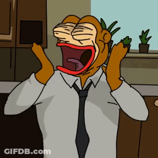 Man With Open Mouth In Shirt And Tie GIF