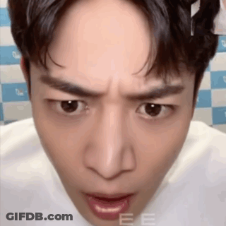 Man With Open Mouth Making Funny Face GIF